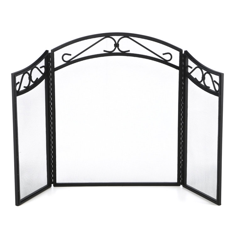 Uniflame 3 Panel Iron Fireplace Screens & Reviews Wayfair